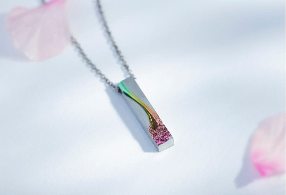 桜並木を繋げるドネーションネックレス【完売いたしました