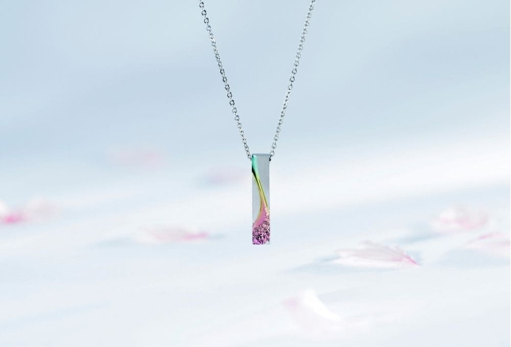 桜並木を繋げるドネーションネックレス【完売いたしました