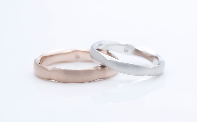 SORA(ソラ)の結婚指輪、「梅/UME」がベースのオリジナルデザイン