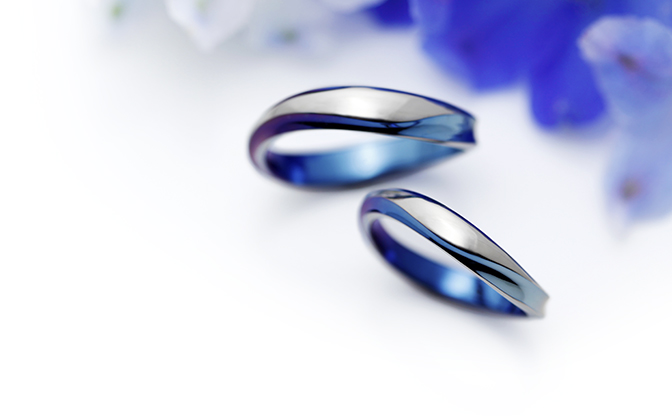 幸せのサムシングブルー ふたりらしく青色を取り入れた結婚指輪はいかが 結婚指輪のオーダーメイドsora ソラ
