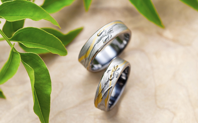 和装に合うと大人気！】木目金の結婚指輪・婚約指輪を紹介