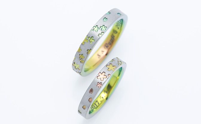 SORAの桜の結婚指輪
