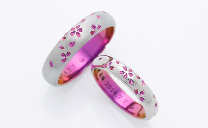 SORAの桜の結婚指輪