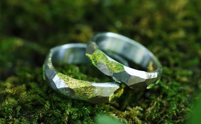 結婚指輪「苔」