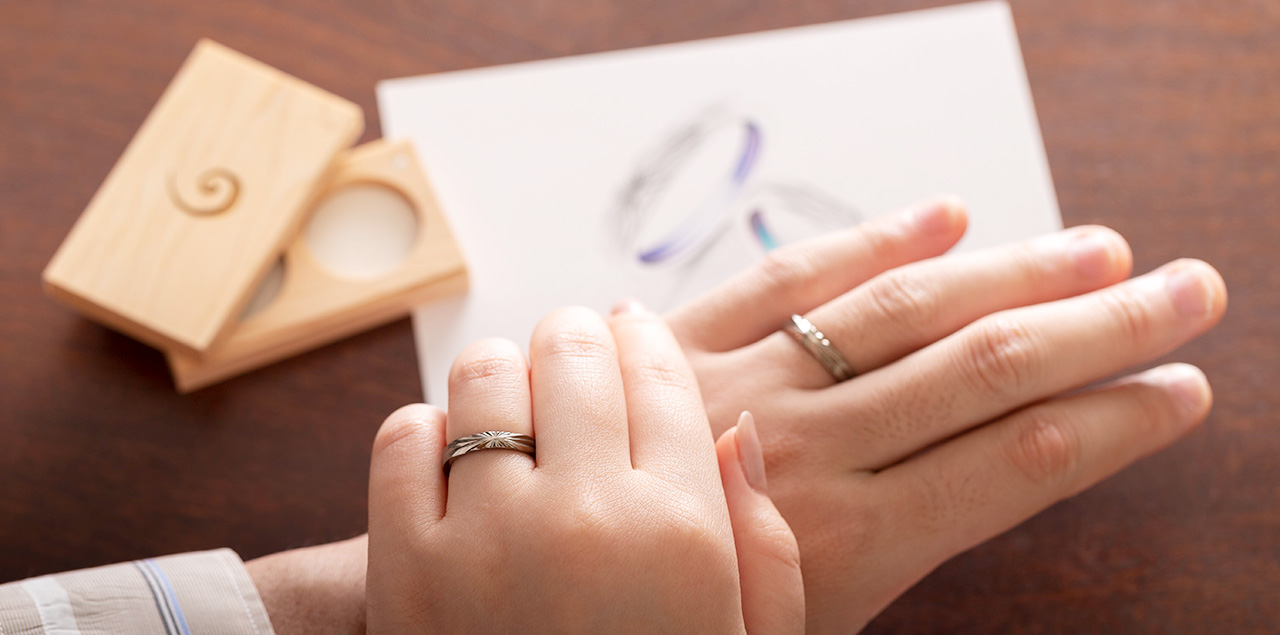 オーダーメイド事例 結婚指輪のオーダーメイドsora ソラ オーダーメイド事例 結婚指輪のオーダーメイドsora ソラ