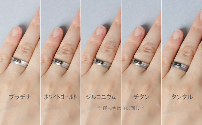 結婚指輪の素材比較