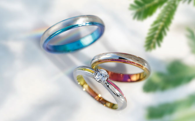 婚約指輪：エフィラント ​​​​​​​結婚指輪：ドーム　
