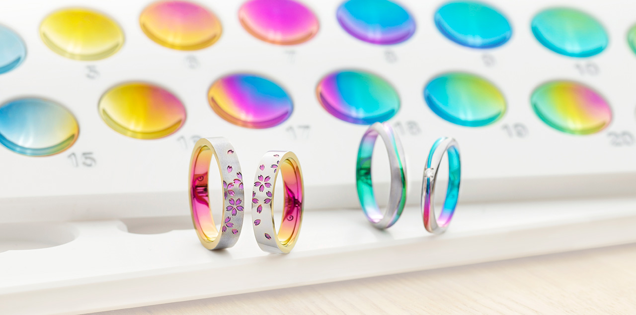 自然美を彩る結婚指輪｜Color Rings