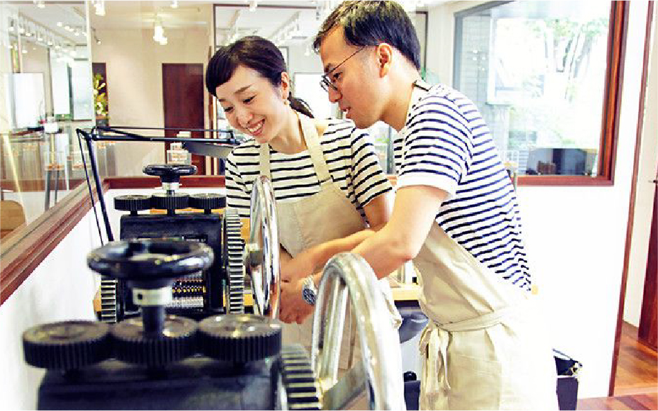 制作風景の撮影
