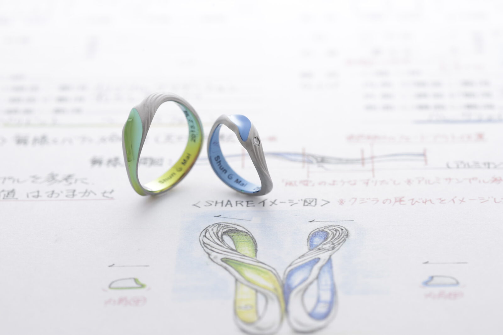 クジラとサメ』自分らしくいられる存在 | 結婚指輪・婚約指輪ならSORA