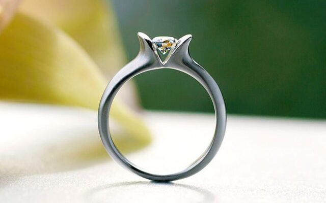 【究極の婚約指輪】最小面積で留めるダイヤ「ノッチグリップ」がすごい_婚約指輪_チタン_11