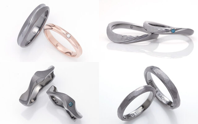 【黒い結婚指輪&婚約指輪】4つの質感から選ぶブラックリング_タンタル_32