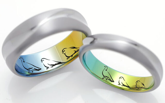 動物のオリジナルマークで自分らしく | 結婚指輪の刻印_結婚指輪_ジルコニウム_刻印_04