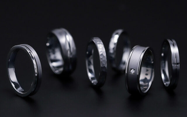【黒い結婚指輪&婚約指輪】4つの質感から選ぶブラックリング_タンタル_09