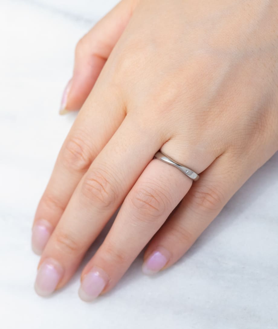 mk　フルオーダーリング フルオーダーのコンビ加工で唯一無二のご結婚指輪を | 結婚