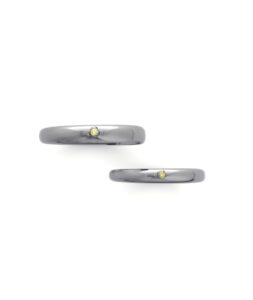 結婚指輪_黒_セレナ_正面