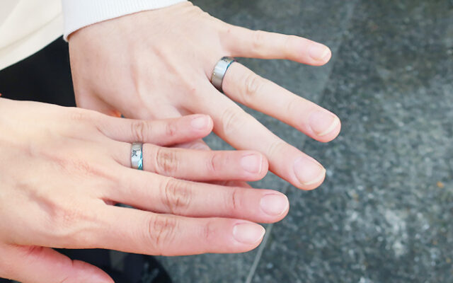 【猫の日記念】ネコの結婚指輪デザイン特集｜オーダーメイド事例_結婚指輪_ジルコニウム_34